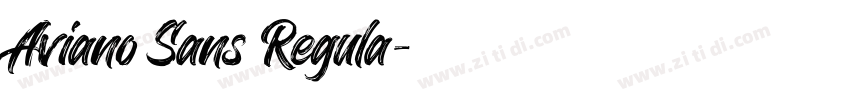 Aviano Sans Regula字体转换